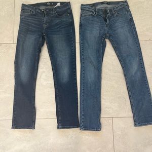 Jeans. Men. Hollister. Straight. 30 x 32